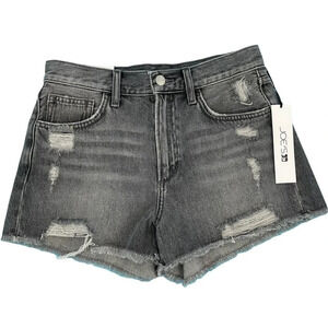 Joe's Jeans High rise Denim Gray Shorts Size 26 Distressed Emmy 3" length